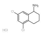 5,7-二氯-1,2,3,4-四氢萘-1-胺盐酸盐结构式