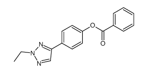 2-ethyl-4-<4-(benzoyloxy)phenyl>-1,2,3-triazole结构式