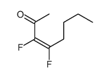 3,4-difluorooct-3-en-2-one Structure