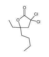 5-butyl-3,3-dichloro-5-ethyloxolan-2-one Structure