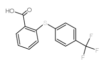 2-(4-(三氟甲基)苯基硫代)苯甲酸结构式