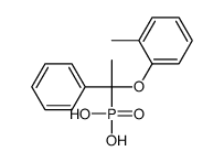 [1-(2-methylphenoxy)-1-phenylethyl]phosphonic acid Structure