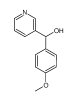 (4-methoxyphenyl)(pyridine-3-yl)methanol结构式