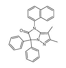 6,7-Dimethyl-1-naphthalen-1-yl-3,3-diphenyl-1H-imidazo[1,2-b]pyrazol-2-one Structure