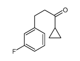 CYCLOPROPYL 2-(3-FLUOROPHENYL)ETHYL KETONE structure