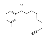 8-(3-iodophenyl)-8-oxooctanenitrile structure