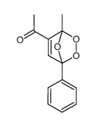5-Acetyl-4-methyl-1-phenyl-2,3,7-trioxabicyclo(2.2.1)hept-5-ene结构式