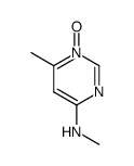 4-Pyrimidinamine, N,6-dimethyl-, 1-oxide (9CI)结构式