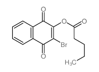 (3-bromo-1,4-dioxo-naphthalen-2-yl) pentanoate Structure