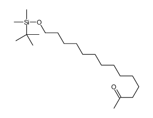 14-[tert-butyl(dimethyl)silyl]oxytetradecan-2-one结构式