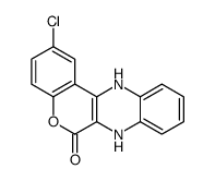 2-chloro-7,12-dihydrochromeno[4,3-b]quinoxalin-6-one结构式