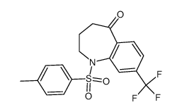 1-(toluene-4-sulfonyl)-8-trifluoromethyl-1,2,3,4-tetrahydrobenzo[b]azepin-5-one结构式