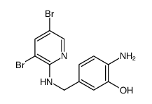 2-amino-5-[[(3,5-dibromopyridin-2-yl)amino]methyl]phenol Structure