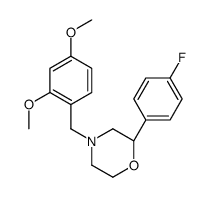 (2S)-4-[(2,4-dimethoxyphenyl)methyl]-2-(4-fluorophenyl)morpholine结构式
