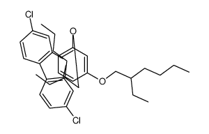 9-[2,4-bis(2-ethylhexoxy)phenyl]-2,7-dichlorocarbazole结构式