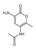Acetamide, N-(3-amino-6-methyl-2-oxo-2H-pyran-5-yl)结构式