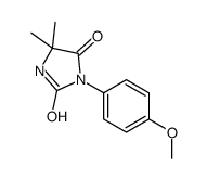 3-(4-methoxyphenyl)-5,5-dimethylimidazolidine-2,4-dione结构式