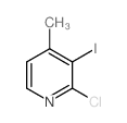 2-Chloro-3-iodo-4-methylpyridine Structure