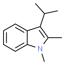 1,2-Dimethyl-3-isopropyl-1H-indole结构式