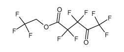 2,2,2-trifluororethyl 4-oxo-2,2,3,3,5,5,5-heptafluoropentanoate结构式