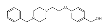 (4-(2-(4-BENZYLPIPERAZIN-1-YL)ETHOXY)PHENYL)METHANOL structure