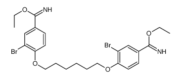 diethyl 4,4'-[hexamethylenebis(oxy)]bis[3-bromobenzimidate] Structure