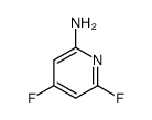 4,6-difluoropyridin-2-amine结构式