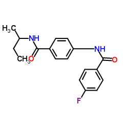N-[4-(sec-Butylcarbamoyl)phenyl]-4-fluorobenzamide Structure