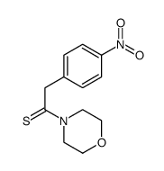ETHANETHIONE, 1-(4-MORPHOLINYL)-2-(4-NITROPHENYL)-结构式