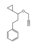 (3-cyclopropyl-3-prop-2-ynyloxypropyl)-benzene Structure