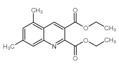 diethyl 5,7-dimethylquinoline-2,3-dicarboxylate Structure