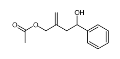 3-(acetoxymethyl)-1-phenylbut-3-en-1-ol Structure