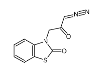 2-Benzothiazolinone,3-(3-diazoacetonyl)- (7CI,8CI) picture