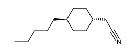 trans-4-pentylcyclohexylacetonitrile结构式