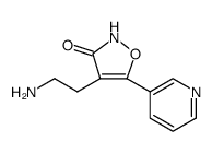 3(2H)-Isoxazolone, 4-(2-aminoethyl)-5-(3-pyridinyl)- Structure