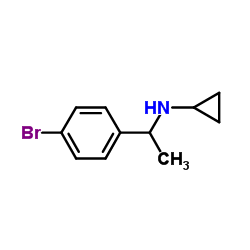 N-[1-(4-Bromophenyl)ethyl]cyclopropanamine structure