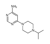 6-(4-Isopropyl-1-piperazinyl)-4-pyrimidinamine结构式