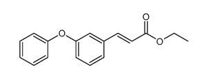 (E)-ethyl 3-(3-phenoxyphenyl)-2-propenoate结构式