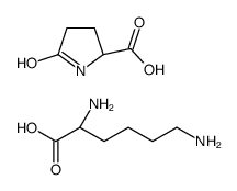 5-oxo-L-proline, compound with DL-lysine (1:1) structure
