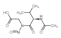 2-[[(2R)-2-acetamido-3-methyl-butanoyl]-nitroso-amino]acetic acid结构式