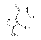 5-Amino-1-methyl-1H-pyrazole-4-carbohydrazide structure