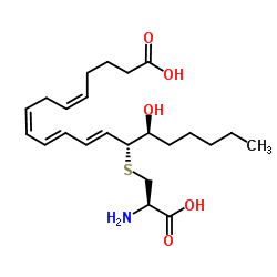 14,15-Leukotriene E4 Structure