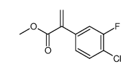 methyl 2-(4-chloro-3-fluorophenyl)acrylate Structure