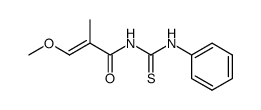 N-(3-methoxy-2-methyl-acryloyl)-N'-phenyl-thiourea Structure