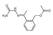 1-(2-acetoxymethyl-phenyl)-ethanone semicarbazone Structure