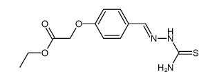 (4-thiosemicarbazonomethyl-phenoxy)-acetic acid ethyl ester结构式