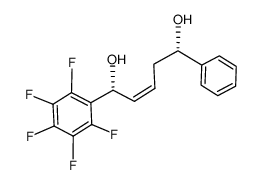 (1R,5S,Z)-1-(perfluorophenyl)-5-phenylpent-2-ene-1,5-diol Structure