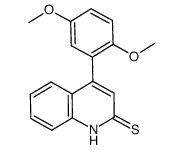 4-(2,5-dimethoxyphenyl)-2(1H)-quinolinethione结构式