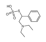 1-Phenyl-2-diaethylamino-aethyl-thiosulfonsaeure结构式