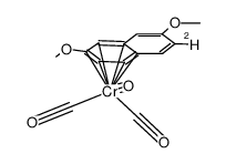 (3-deuterio-2,7-dimethoxynaphthalene)chromium tricarbonyl Structure